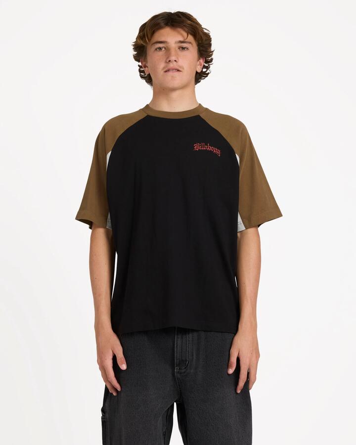 Image of T-Shirts. Product name - Billabong Mens Immortal System Og T-Shirt Black in Black colour by brand - Billabong