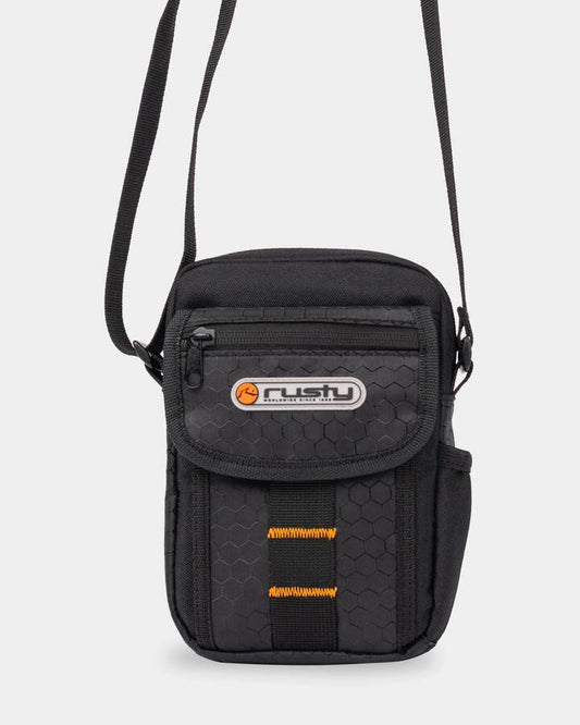 Image of Bags. Product name - Rusty Voltage Sling Bag Black/Sulphur in Black/Sulphur colour by brand - Rusty