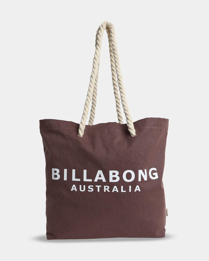 Image of Bags. Product name - Billabong Womens Society Beach Tote Bag Esspresso in Esspresso colour by brand - Billabong