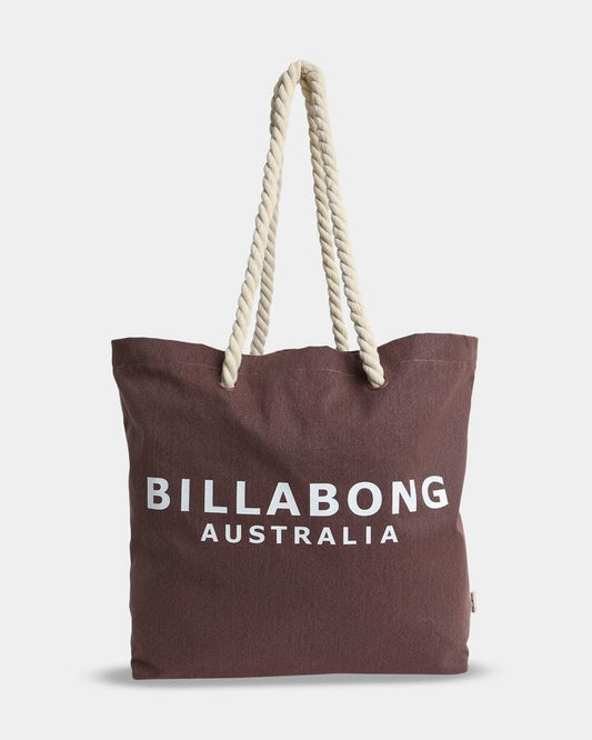 Image of Bags. Product name - Billabong Womens Society Beach Tote Bag Esspresso in Esspresso colour by brand - Billabong