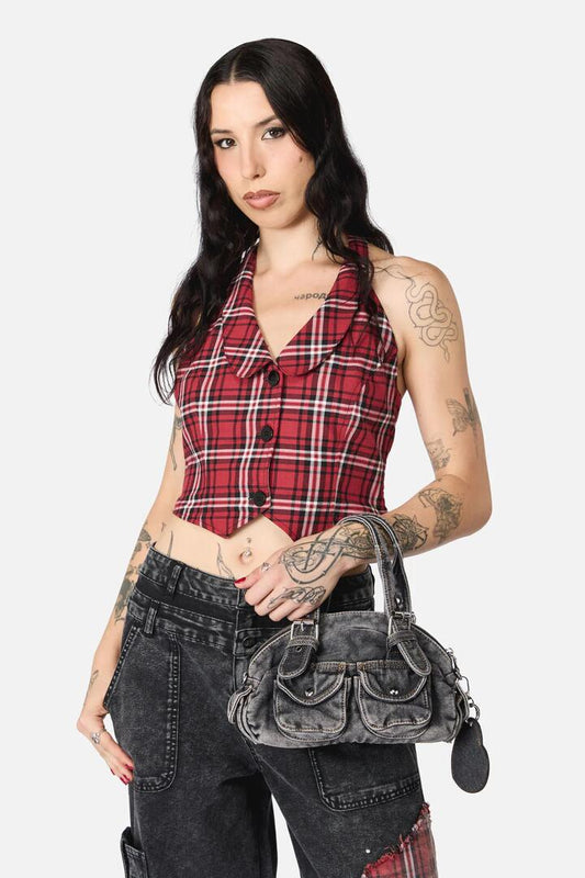 Image of Jeans. Productname: Black Denim Bag in Black colour by brand - Black Friday