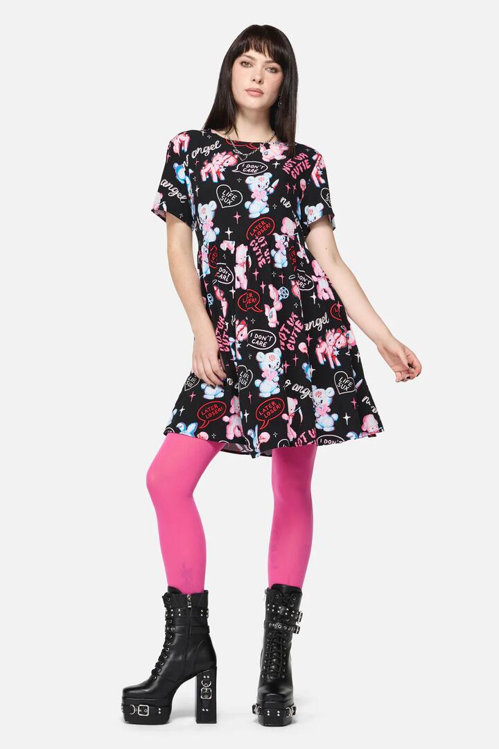 Image of Lingerie. Productname: Hot Pink Plain Tights in Hot Pink colour by brand - Dangerfield
