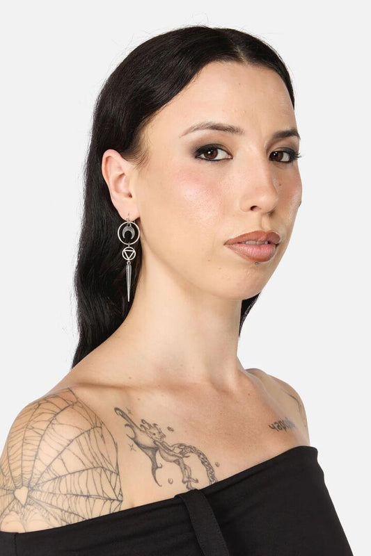Image of Earrings. Productname: Mystical Earrings in Silver colour by brand - Dangerfield