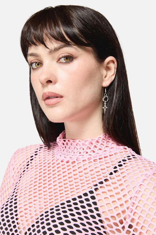 Image of Earrings. Productname: Star Sphere Earrings in Silver colour by brand - Dangerfield