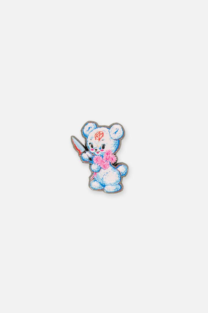 Image of Jewelry. Productname: Creeps Teddy Pin in Blue colour by brand - Dangerfield