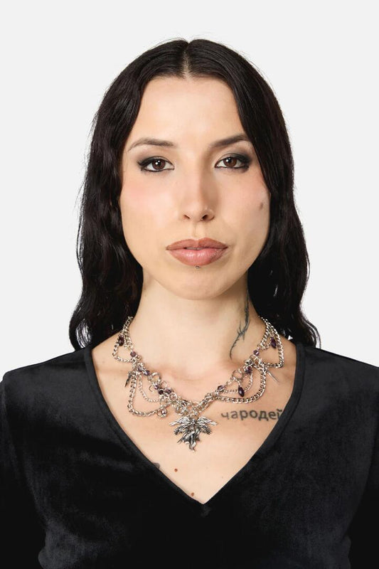 Image of Necklaces. Productname: Goth Necklace in Silver colour by brand - Black Friday
