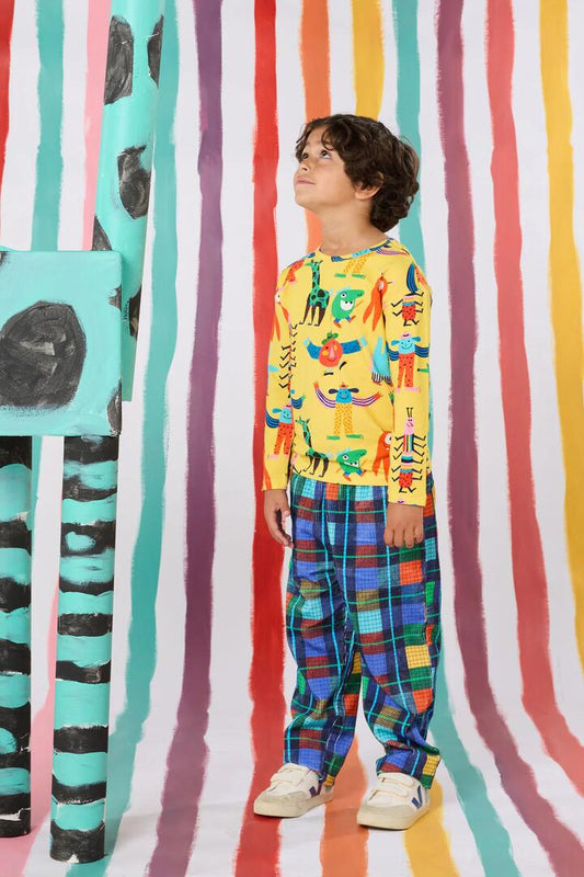 Image of T-Shirts. Product name - Monster Play Kids T-Shirt in Yellow colour by brand - Gorman