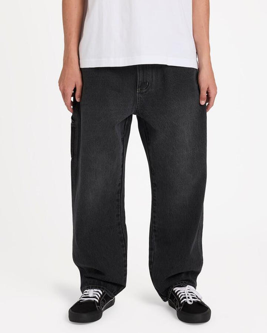 Image of Jeans. Product name - Billabong Mens Immortal Denim Jeans Black Fade in Black Fade colour by brand - Billabong