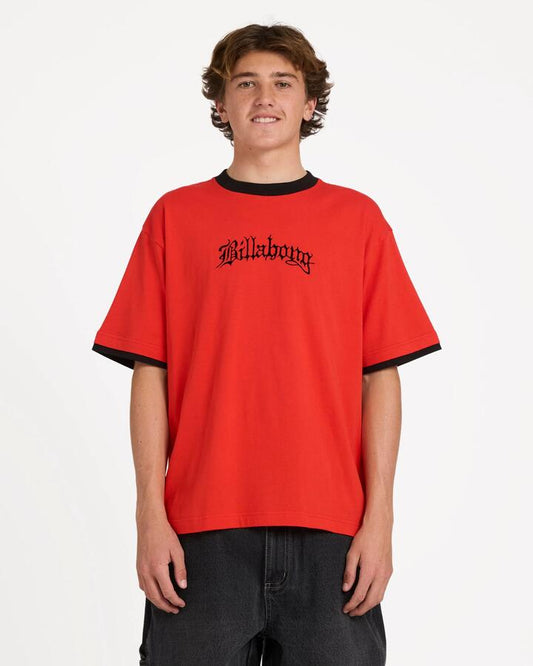 Image of T-Shirts. Product name - Billabong Mens Immortal Tipper T-Shirt Deep Red in Deep Red colour by brand - Billabong