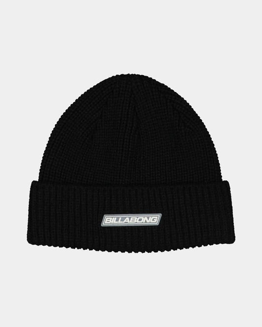 Image of Hats. Product name - Billabong Mens Adiv Slant Beanie Black in Black colour by brand - Billabong