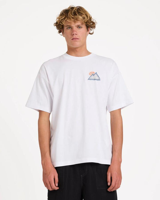 Image of T-Shirts. Product name - Billabong Mens Adiv Moments T-Shirt White in White colour by brand - Billabong
