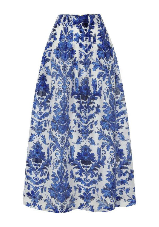 Image of a model wearing Skirts. Productname: Adrianna Maxi Skirt in Adrianna Print colour by brand - MOS The Label