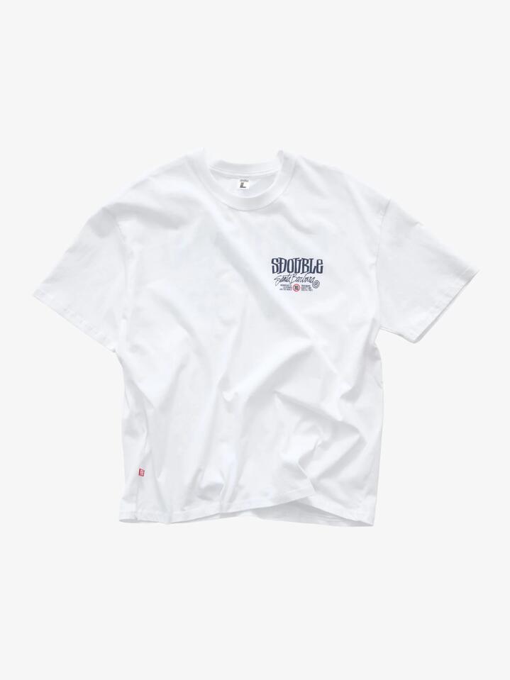 Image of T-Shirts. Productname: S-Double Trademark T-Shirt in White colour by brand - S-Double
