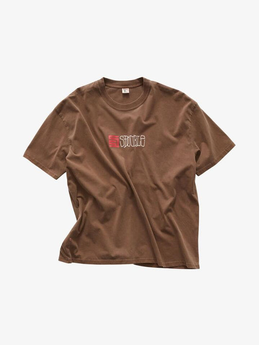 Image of T-Shirts. Productname: S-Double Basic T-Shirt in Chocolate colour by brand - S-Double