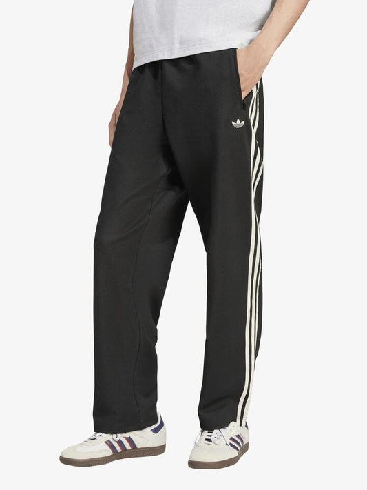 Image of a model wearing Pants. Productname: Adidas BB Track Pant in Black colour by brand - Adidas