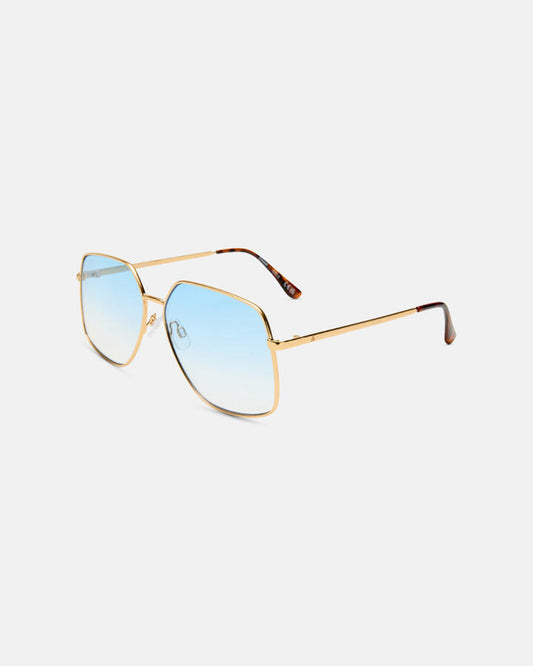 Image of Sunglasses. Product name - Aire Altair Sunglasses Gold/havana Vegan in Gold/Havana colour by brand - Novo