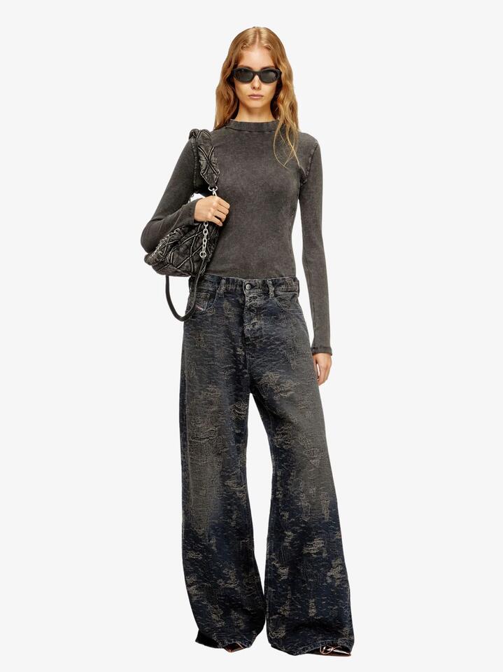Image of Jeans. Productname: Diesel 1996 D-Sire Relaxed Baggy Jeans in Black colour by brand - Diesel