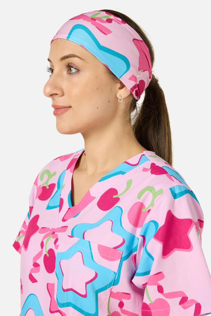 Image of Hair Accessories. Productname: So Sweet Scrub Headband in Pink colour by brand - Scrubs With Love