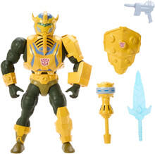 Image of Action Figures. Product name - Masters Of Universe Origins & Transformers Bumblebee Armor Man in colour by brand - Toymate
