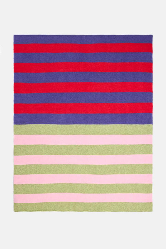 Image of Blankets. Product name - Garden Bed Throw in Stripe colour by brand - Gorman