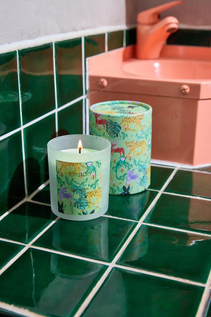Image of Decor. Product name - Orchid Safari Candle Gift Box in Print colour by brand - Gorman