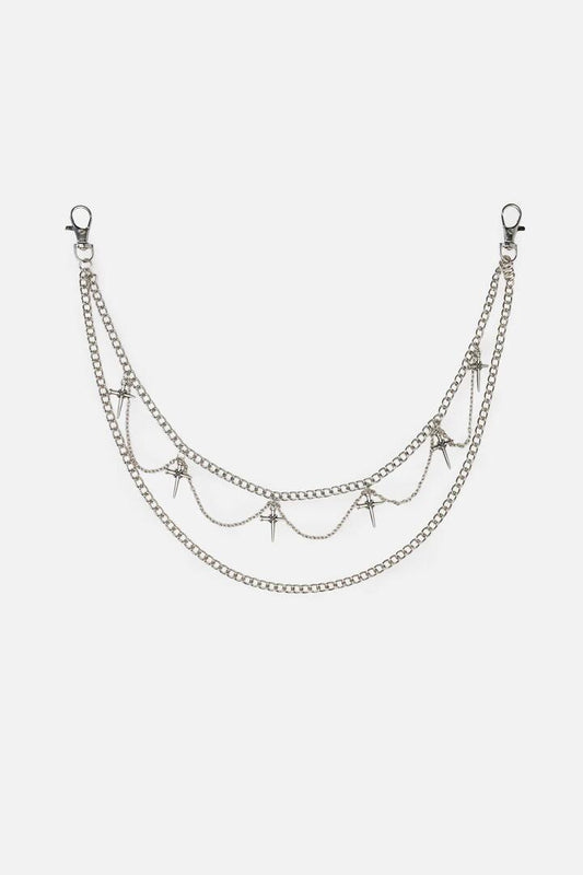 Image of Jewelry. Productname: On The Stake Pant Chain in Silver colour by brand - Black Friday