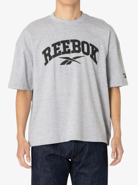 Image of T-Shirts. Productname: Reebok Paul Ss Tee in Light Grey Marl colour by brand - Reebok
