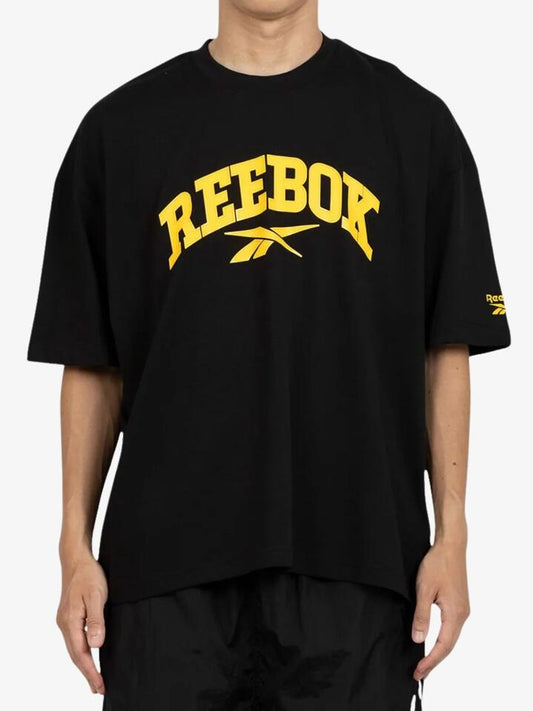 Image of T-Shirts. Productname: Reebok Paul Ss Tee in Black colour by brand - Reebok