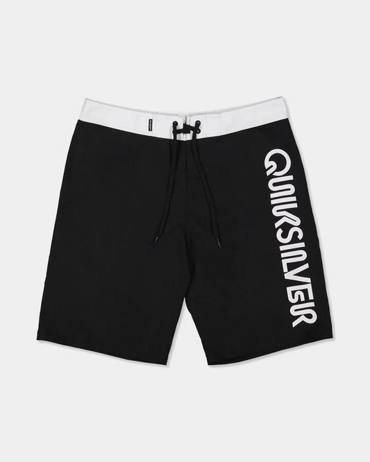 Image of Swimwear. Product name - Quiksilver Mens Everyday Omni Logo 17" Boardshorts Black in Black colour by brand - Quiksilver