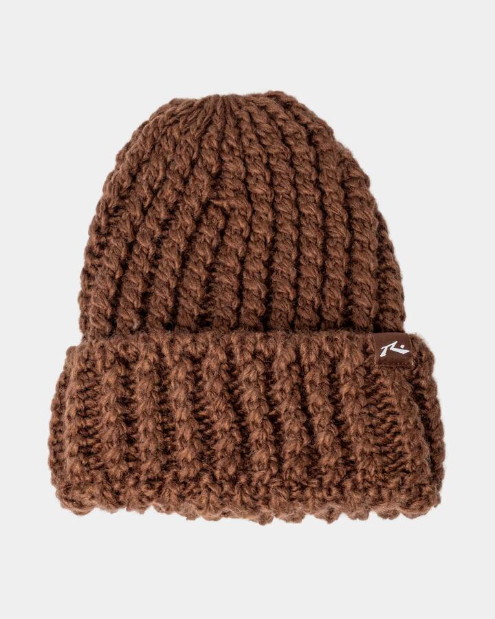 Image of Hats. Product name - Rusty Womens Aspen Chunky Beanie Pinecone 1 in Pinecone 1 colour by brand - Rusty