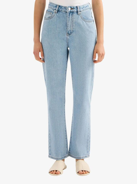 Image of Jeans. Productname: Nude Lucy Organic Straight Leg Jeans in 90S Blue Wash colour by brand - Nude Lucy