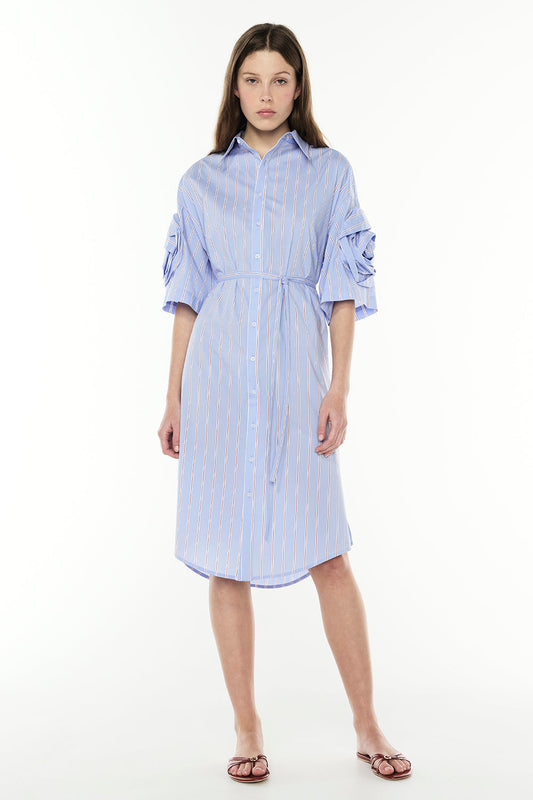 Image of Dresses. Productname: Opposite Energy Shirt Dress in BLUE/MERLOT colour by brand - Manning Cartell