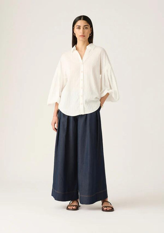 Image of Blouses. Productname: Maia Blouse in Ivory colour by brand - MOS The Label