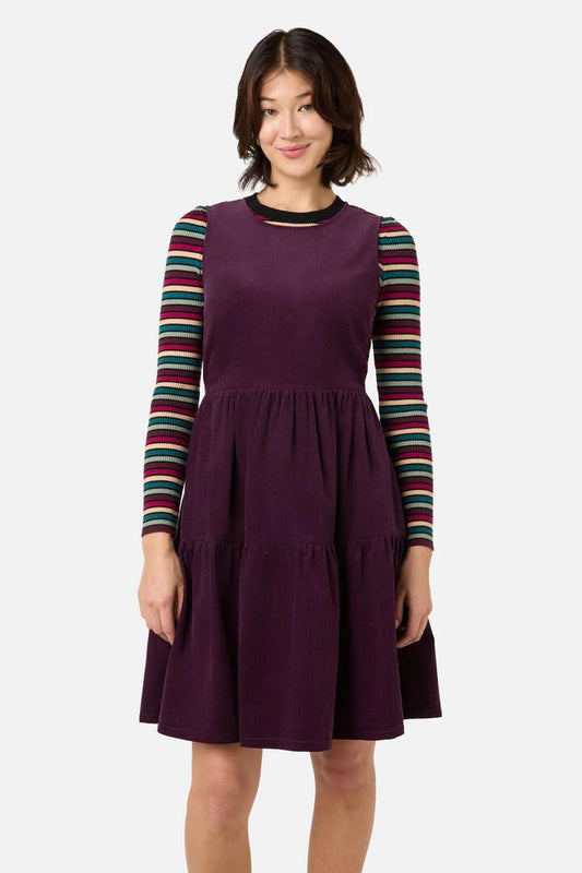 Image of Dresses. Productname: Dani Cord Sleeveless Dress in Grape colour by brand - Princess Highway