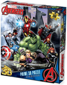 Image of Books. Product name - Marvel Avengers 3D Jigsaw Puzzle 500pc in colour by brand - Toymate
