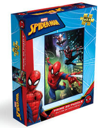 Image of Books. Product name - Marvel Spiderman 3D Jigsaw Puzzle 200pc in colour by brand - Toymate