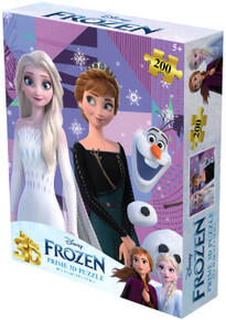 Image of Books. Product name - Disney Frozen Elsa and Anna 3D Jigsaw Puzzle 200pc in colour by brand - Toymate