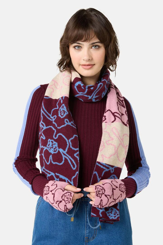 Image of Scarves & Shawls. Product name - Seedlings Stripe Scarf in Multi colour by brand - Gorman