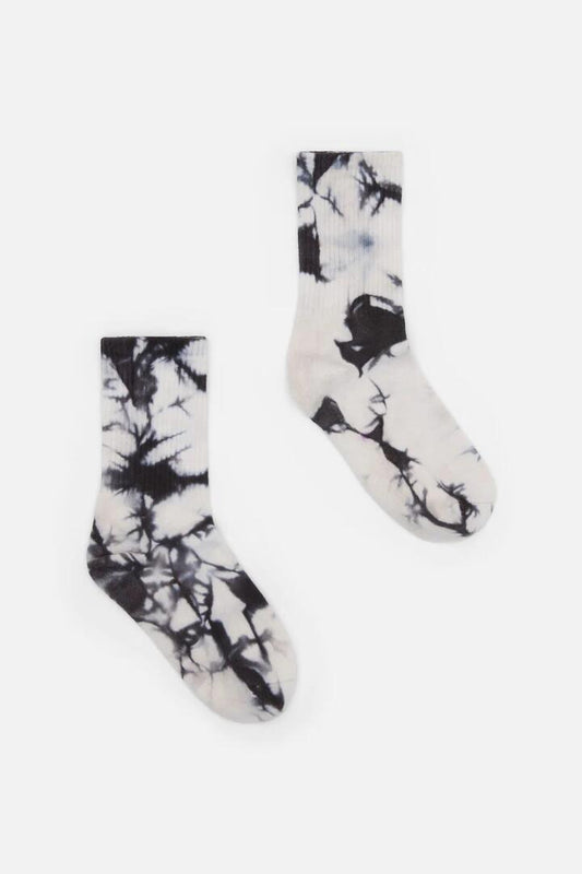 Image of Socks. Productname: Tie Dye Rib Socks in Black colour by brand - Dangerfield
