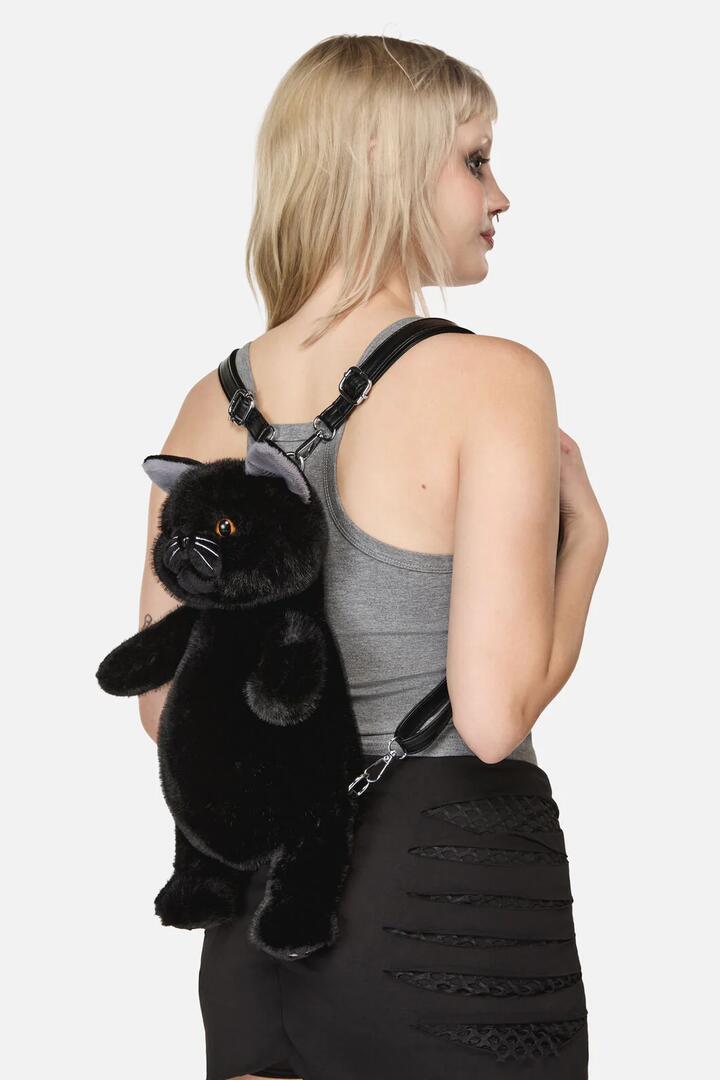 Image of Bags. Productname: Black Kitty Backpack in Black colour by brand - Dangerfield