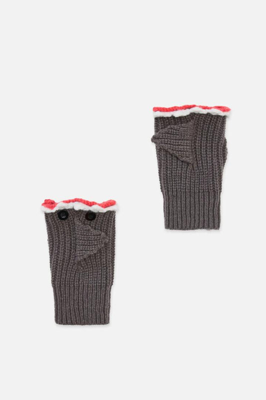 Image of Gloves & Mittens. Productname: Shark Fingerless Gloves in Grey colour by brand - Black Friday