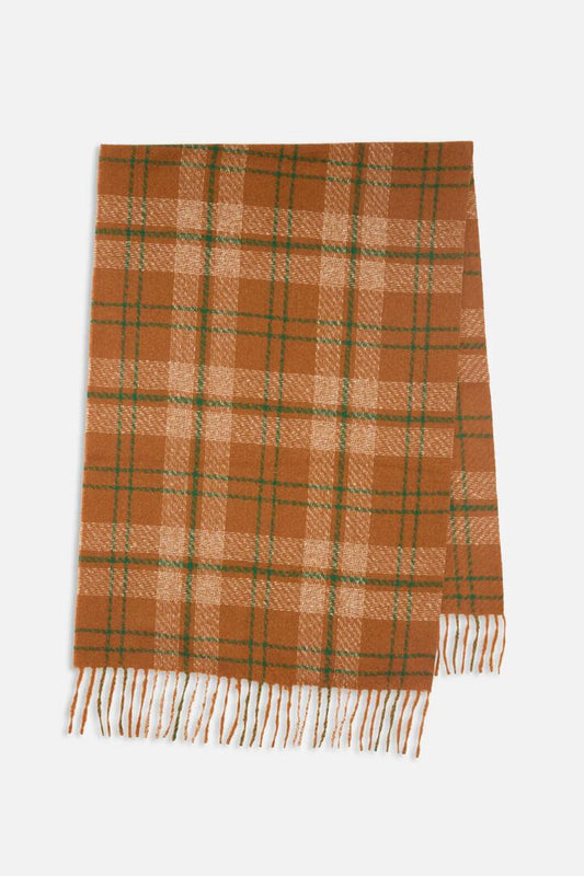 Image of Scarves & Shawls. Productname: Tan Check Scarf in Tan colour by brand - Princess Highway