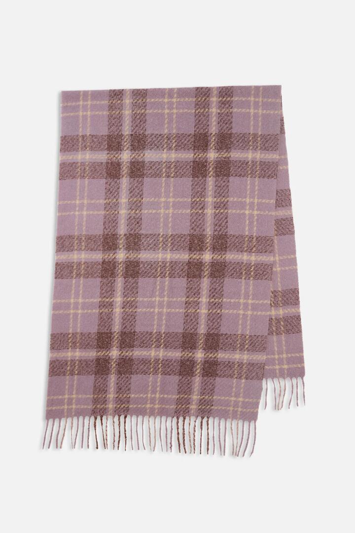 Image of Scarves & Shawls. Productname: Lilac Check Scarf in Lilac colour by brand - Princess Highway