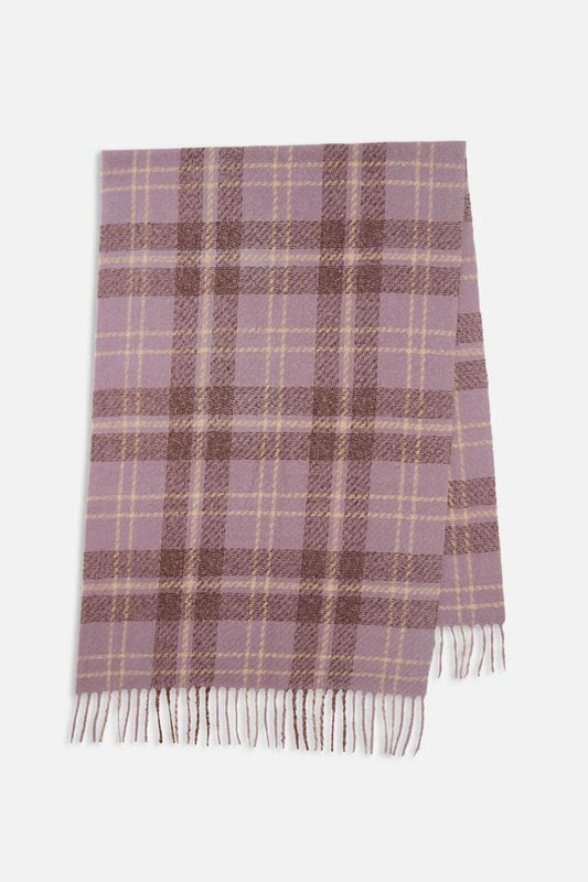 Image of Scarves & Shawls. Productname: Lilac Check Scarf in Lilac colour by brand - Princess Highway