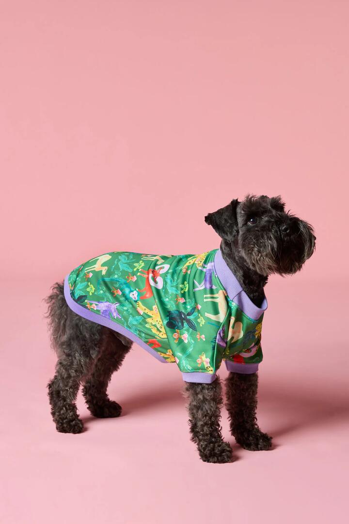 Image of Pet Supplies. Product name - Orchid Safari Fleece Pet Jumper in Multi colour by brand - Gorman