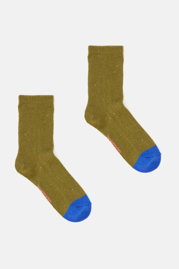 Image of Socks. Product name - Heather Sock Green in Green colour by brand - Gorman