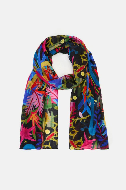 Image of Scarves & Shawls. Product name - Night Garden Scarf in Print colour by brand - Gorman