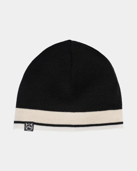 Image of Hats. Product name - Rusty White Lines Reversible Beanie Multi in Multi colour by brand - Rusty