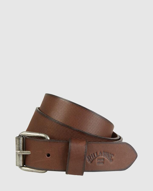 Image of Belts. Product name - Billabong Mens Daily Leather Belt Brown in Brown colour by brand - Billabong