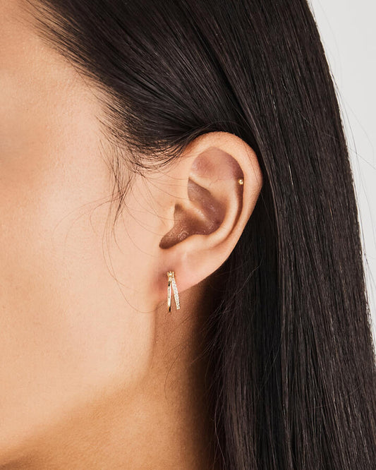 Image of Earrings. Product name - Earring Flubber Metallic in Metallic colour by brand - Novo